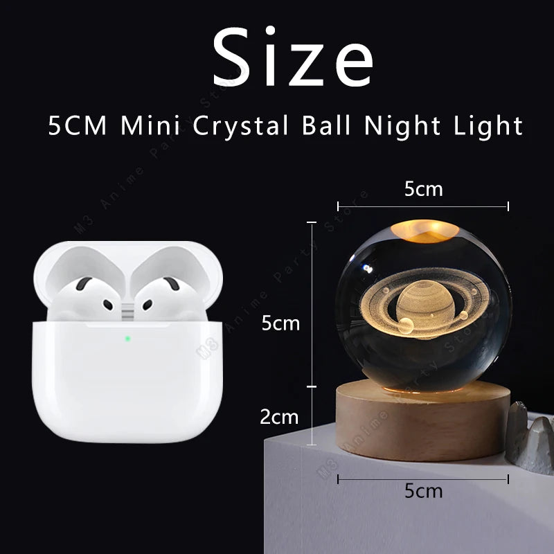 Magiczna Lampka Nocna – Kryształowa Kula 3D
